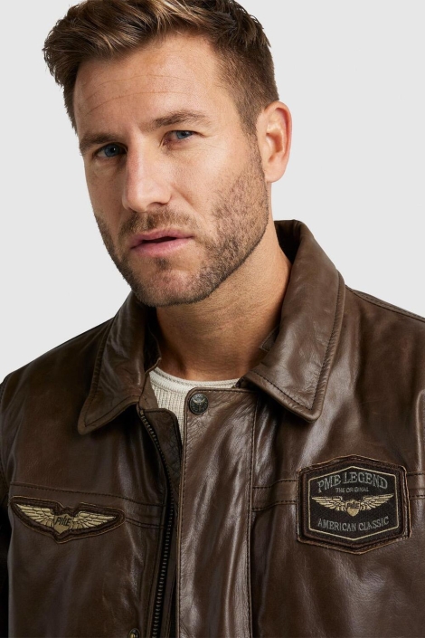 PME legend bomber jacket hudson buff leather